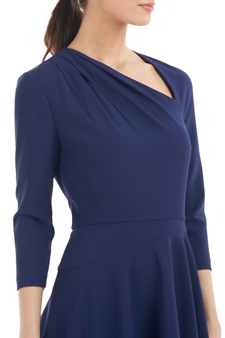 Norah Asymmetric Handkerchief Dress, Alternate, color, DEEP NAVY