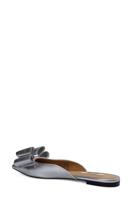 Zigi Finland Pointed Toe Mule In Silver