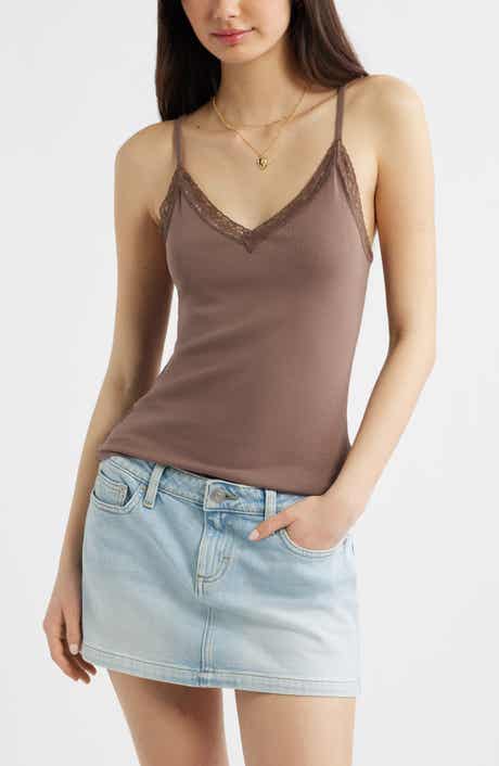 Lace Trim V-Neck Camisole