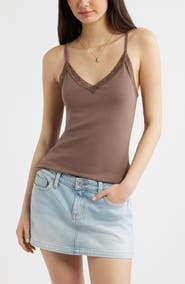 BP. Lace Trim V-Neck Camisole