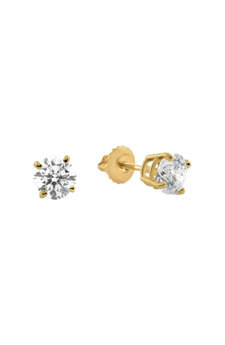 Bliss Diamond 1.50ct Lab Grown Diamond Studs 14k Gold Screw Backs, Alternate, color, 