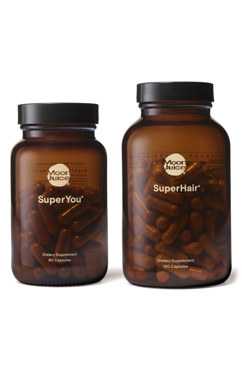 Moon Juice SuperYou<sup>®</sup> + SuperHair<sup>®</sup> Supplement Set-$109 Value, Main, color, 