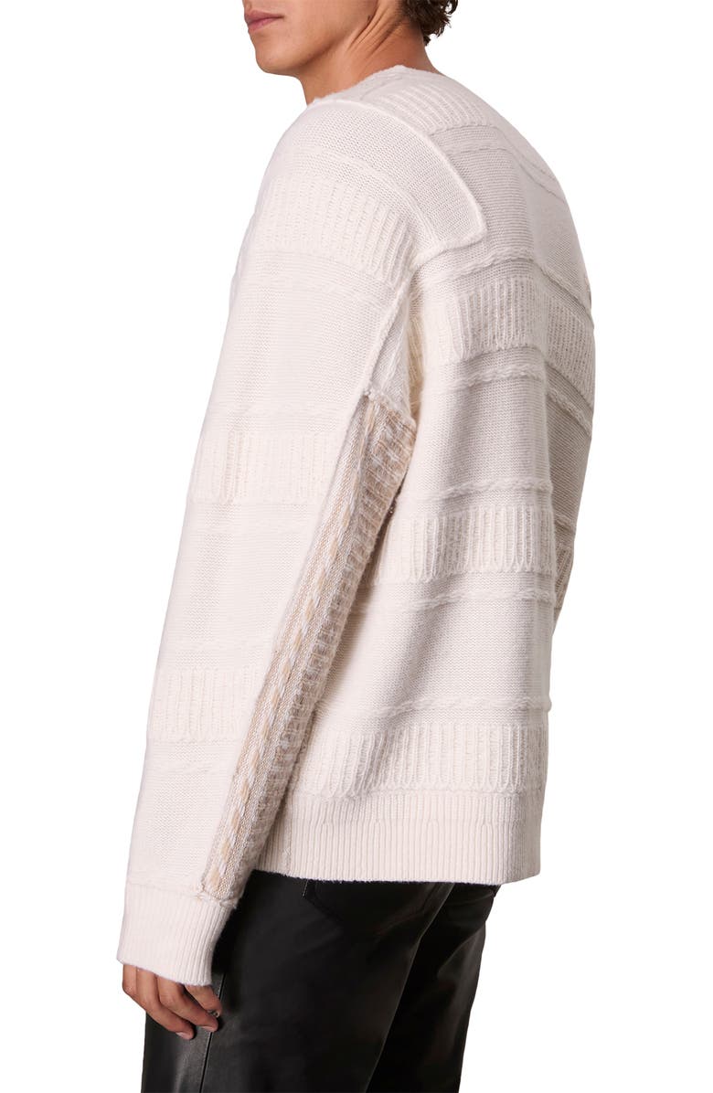 rag & bone Colton Merino Wool Blend Sweater, Alternate, color, Ivory