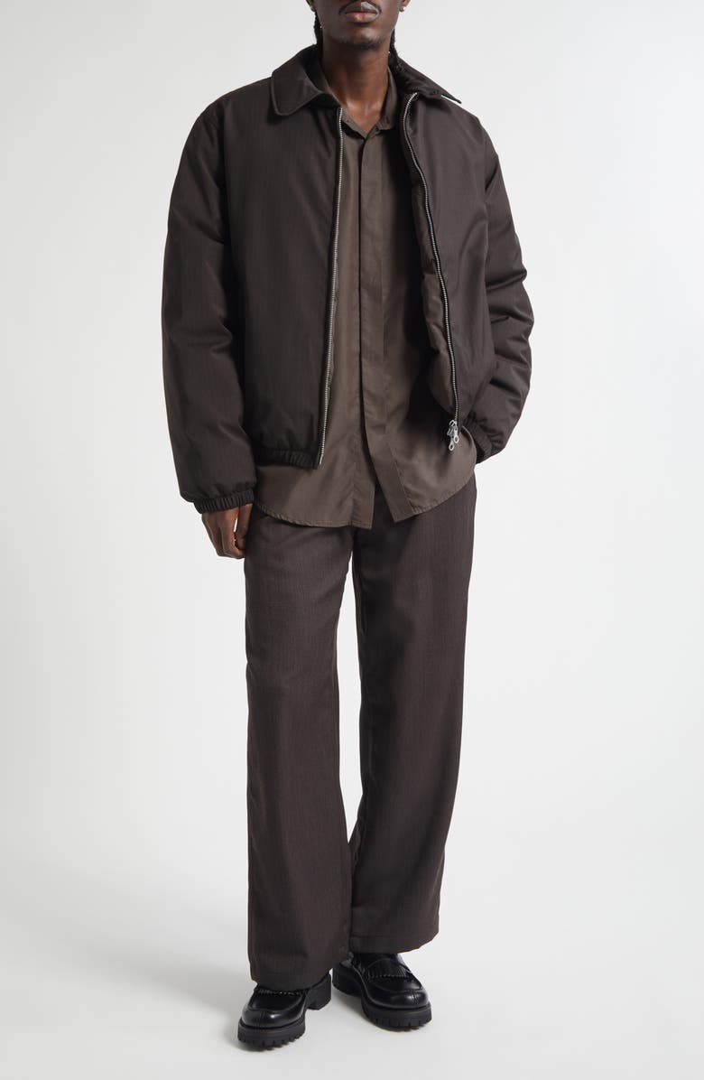 OUR LEGACY Leisure Pleated Virgin Wool Trousers, Alternate, color, Havana Bronw Chain Wool