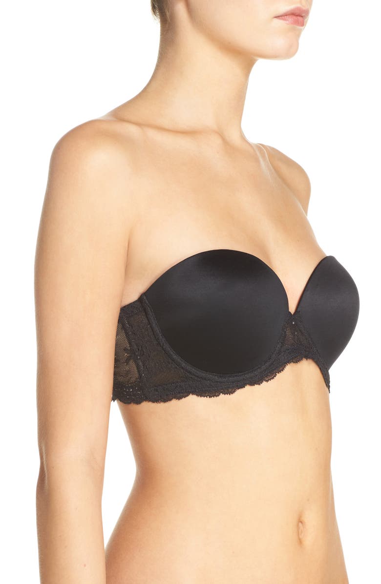 Betsey Johnson Perfectly Sexy Strapless Underwire Bra, Alternate, color,