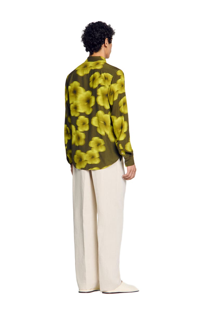 SANDRO Loose-fit floral shirt, Alternate, color, 