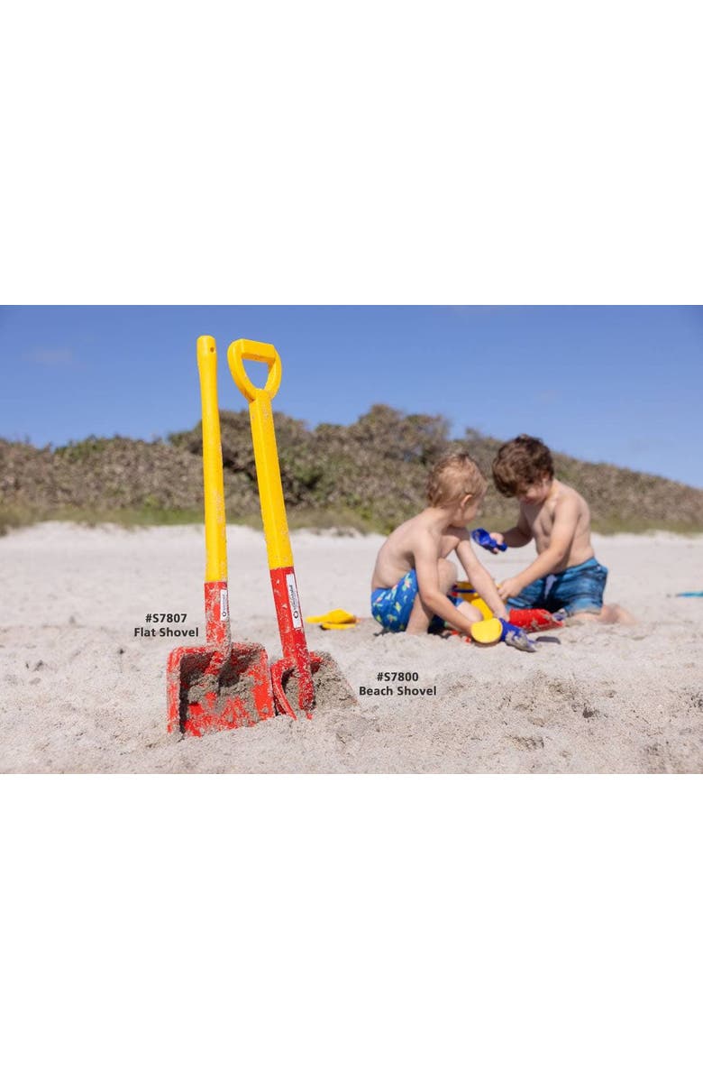 SPIELSTABIL Toddler Outdoor Toys - Beach Shovel and Digging Toys for Kids, Heavy Duty Sand Toys for Ages 2.5 & Up, German-Made Kids Beach Essentials, Alternate, color, Red Multi
