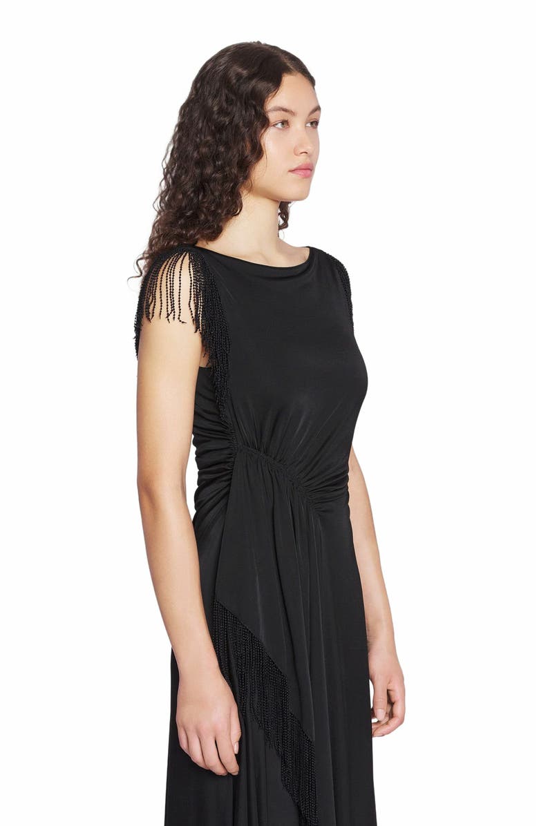 Lanvin EMBROIDERED SLEEVELESS DRESS, Alternate, color, 