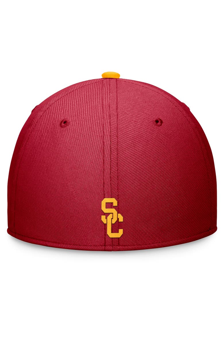 Men's Nike Cardinal USC Trojans Primetime Rise Swoosh Flex Hat, Alternate, color, Cardinal