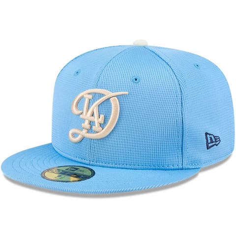 Men's New Era Light Blue Los Angeles Dodgers City Connect Batting Practice 59FIFTY Fitted Hat