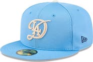 New Era Men's New Era Light Blue Los Angeles Dodgers City Connect Batting Practice 59FIFTY Fitted Hat