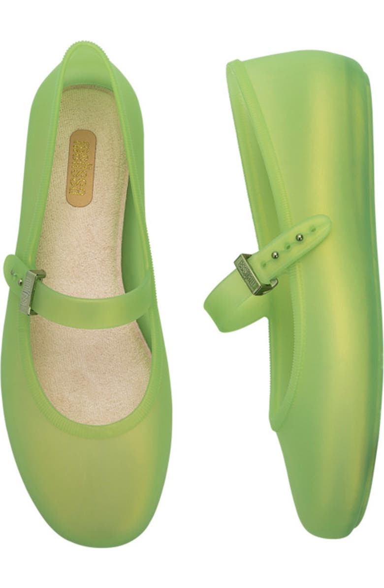 Melissa Soft Ballerina Flat, Alternate, color, Green/ Green