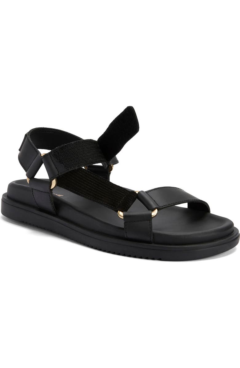 Barbour Caitlin Sandal, Main, color, Black