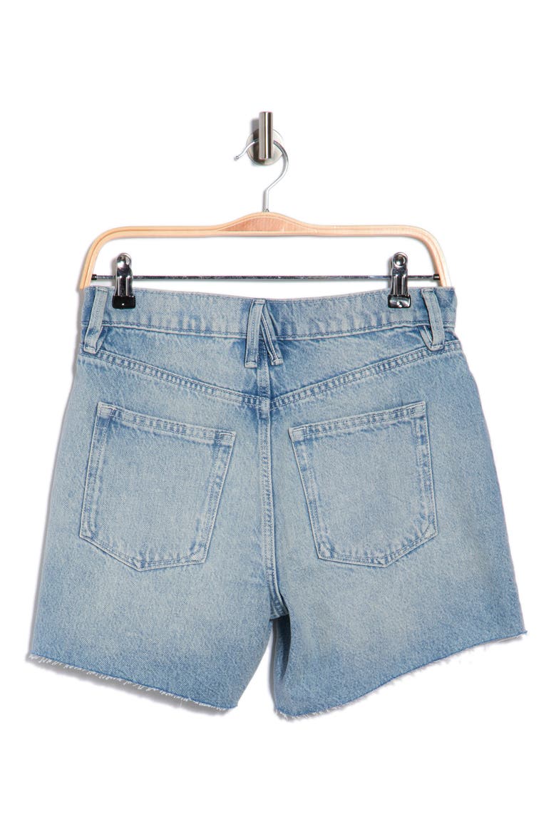 Good Stndard Long Denim Shorts, Alternate, color, INDIGO888
