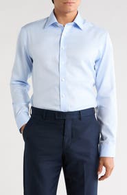 Nordstrom Trim Fit Textured Cotton Shirt