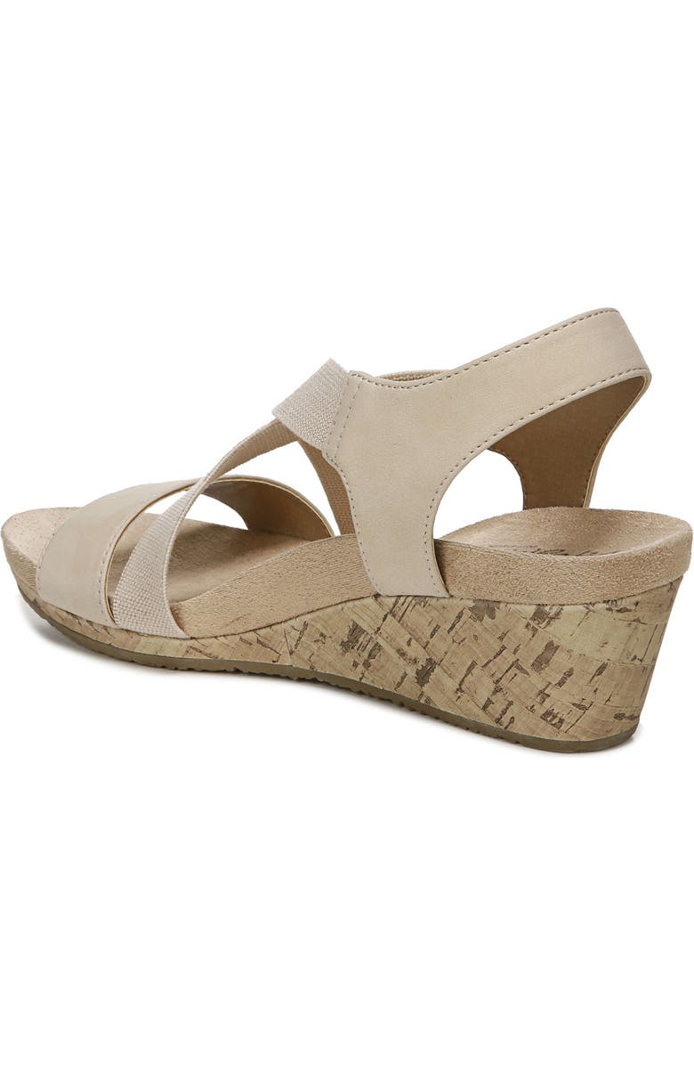 LifeStride Mexico Wedge Slingback Sandal, Alternate, color, Bone