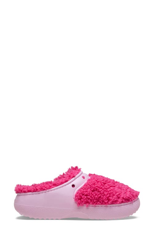 Crocs The Thing Faux Shearling Clog In Pink