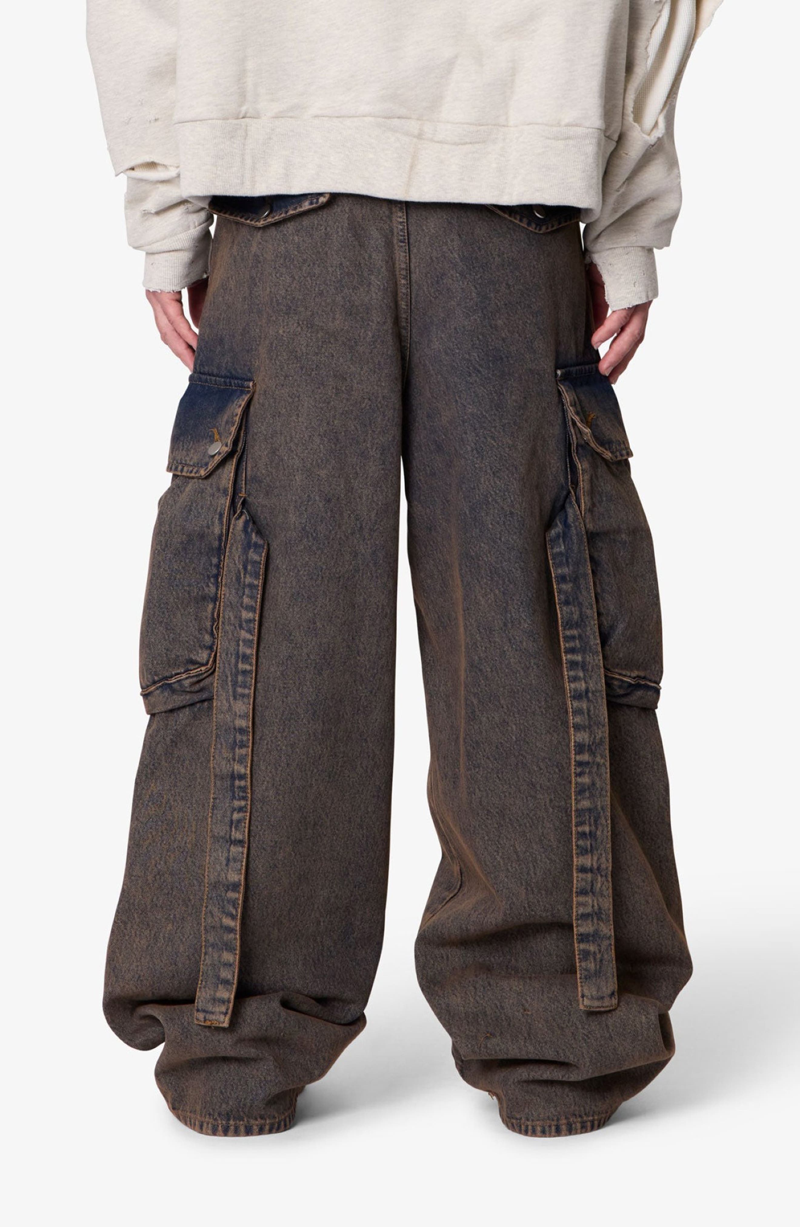 Washed Cargo Jeans - image 2