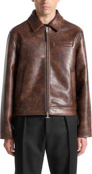 Manière De Voir Laurent Vintage Leather Jacket