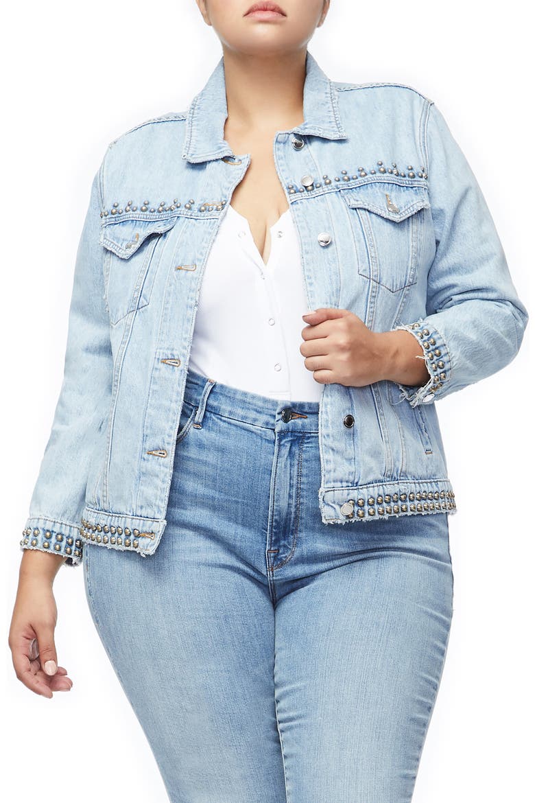 Boyfriend Denim Jacket, Alternate, color, BLUE215