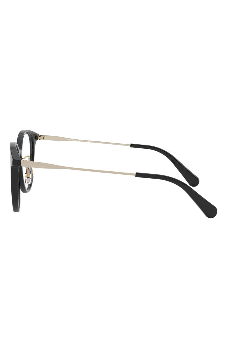 COACH 53mm Round Optical Glasses, Alternate, color, 