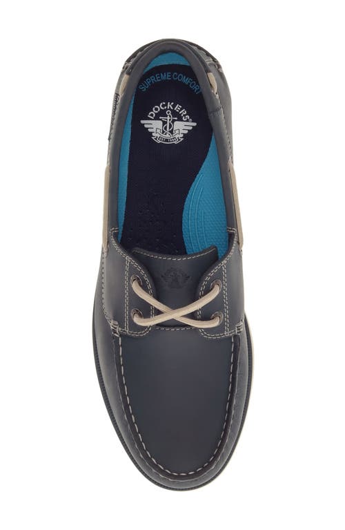 Dockers Mens Dennison Genuine Leather Dress Casual Boat Shoe In Navy