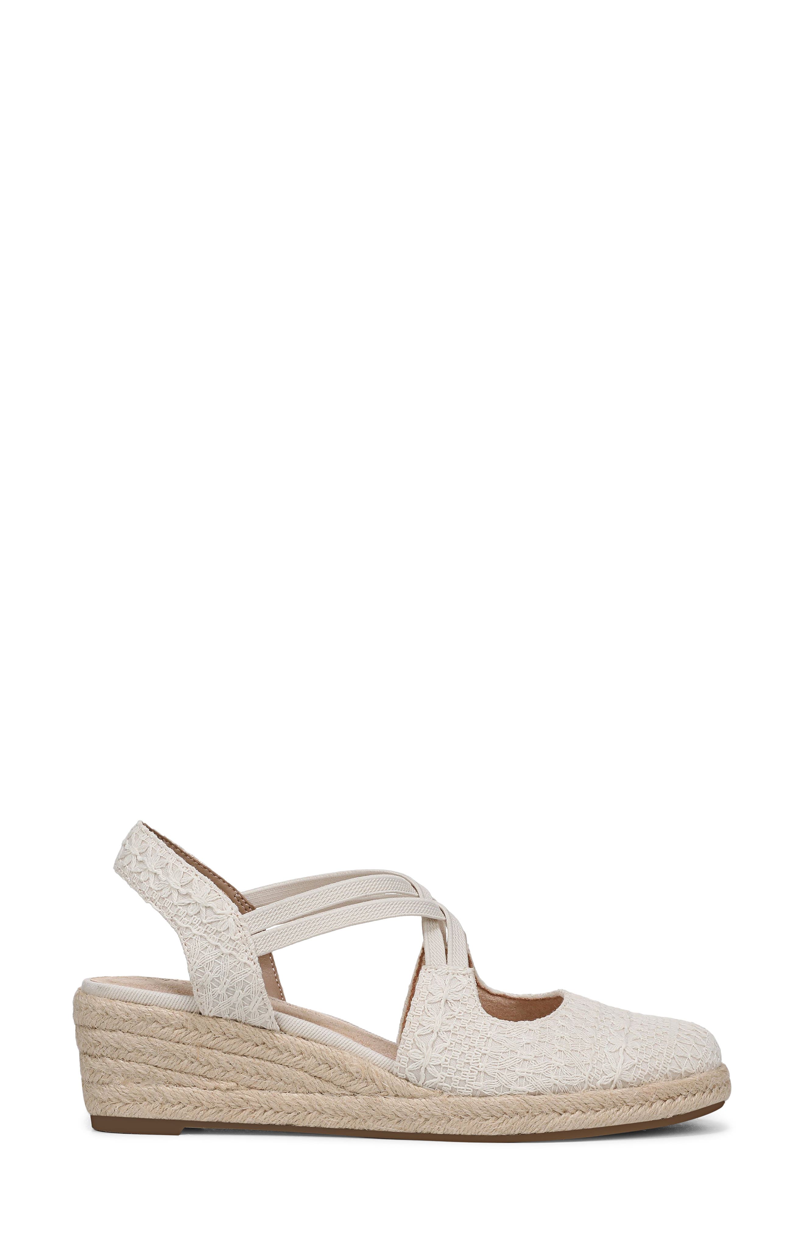 Patience Wedge Sandal, Alternate, color, BEIGE