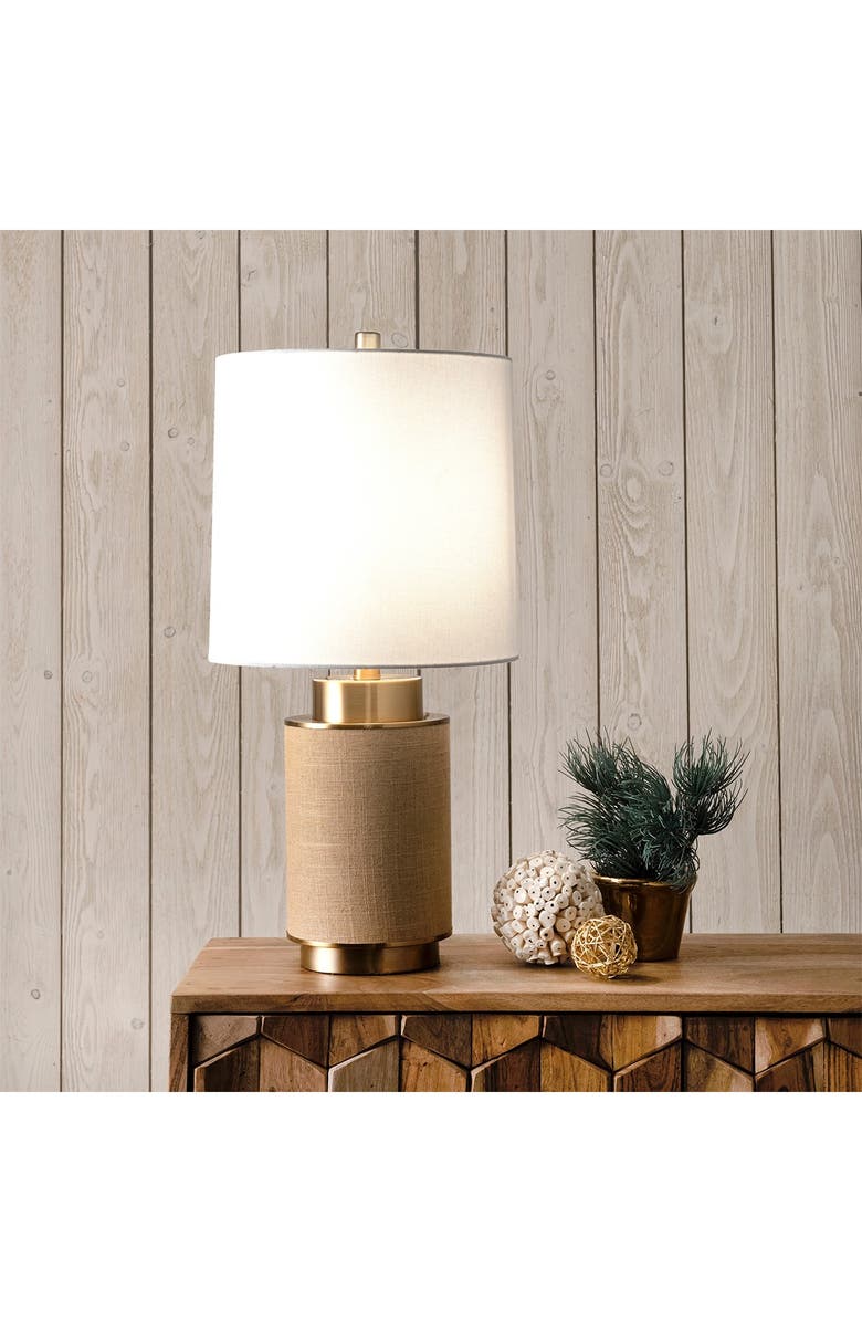 NULOOM Beige Ramona 24" Iron Table Lamp, Main, color, 