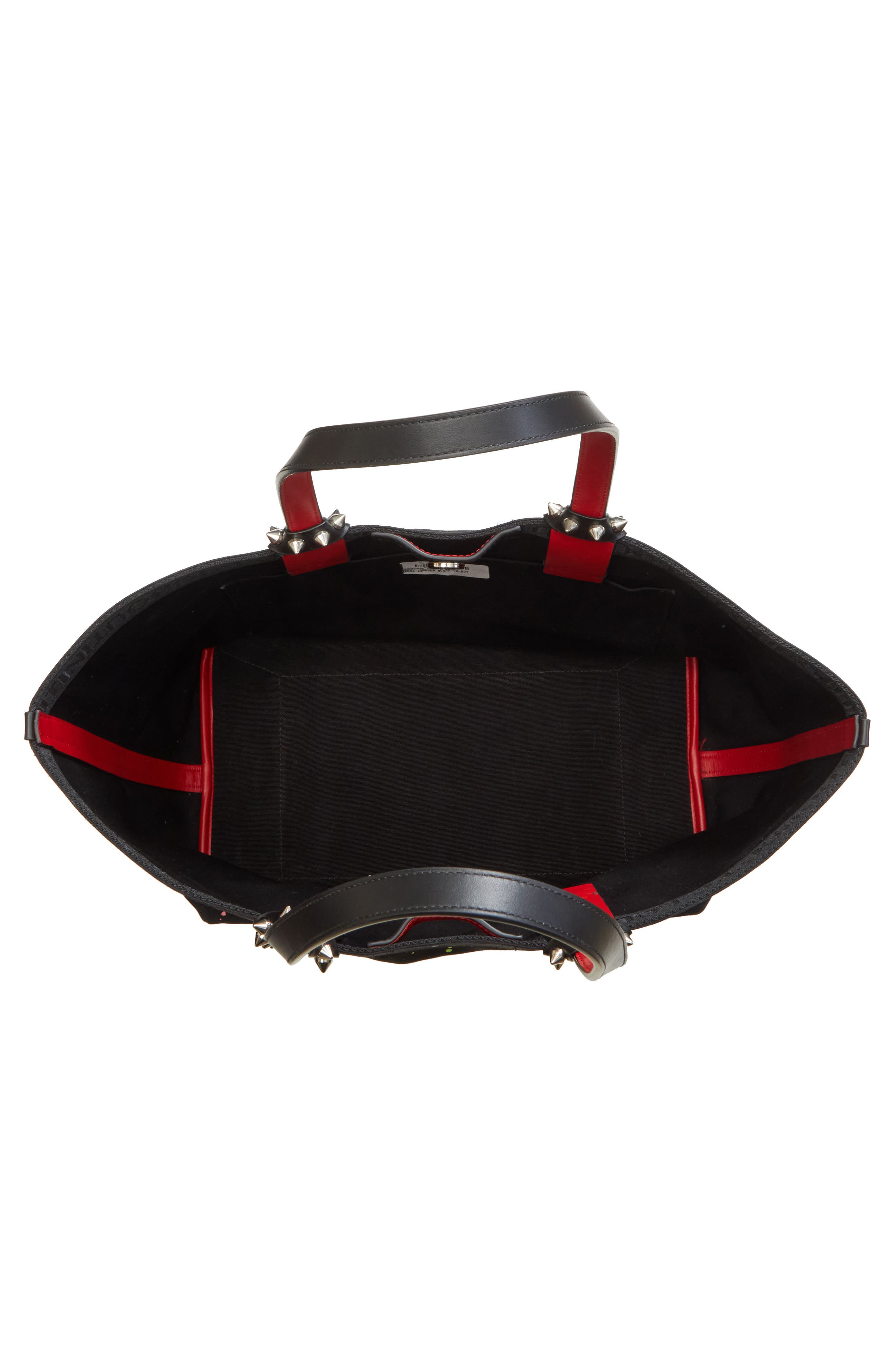 Christian Louboutin Small Cabata Canvas Tote, Alternate, color, Black