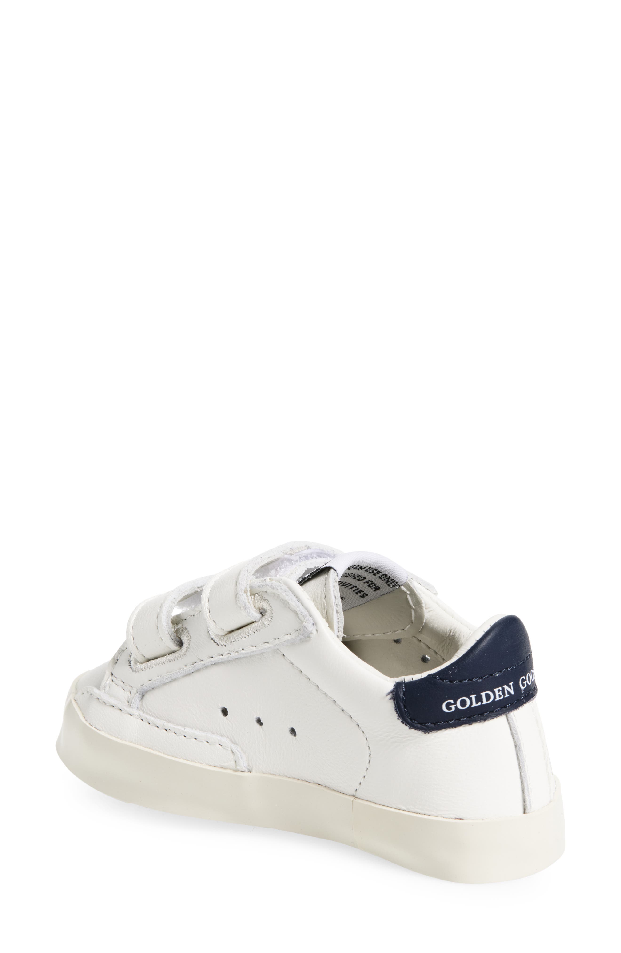 Golden Goose Baby School Leather Upper Sneaker, Alternate, color, White/ Light Blue/ Blue