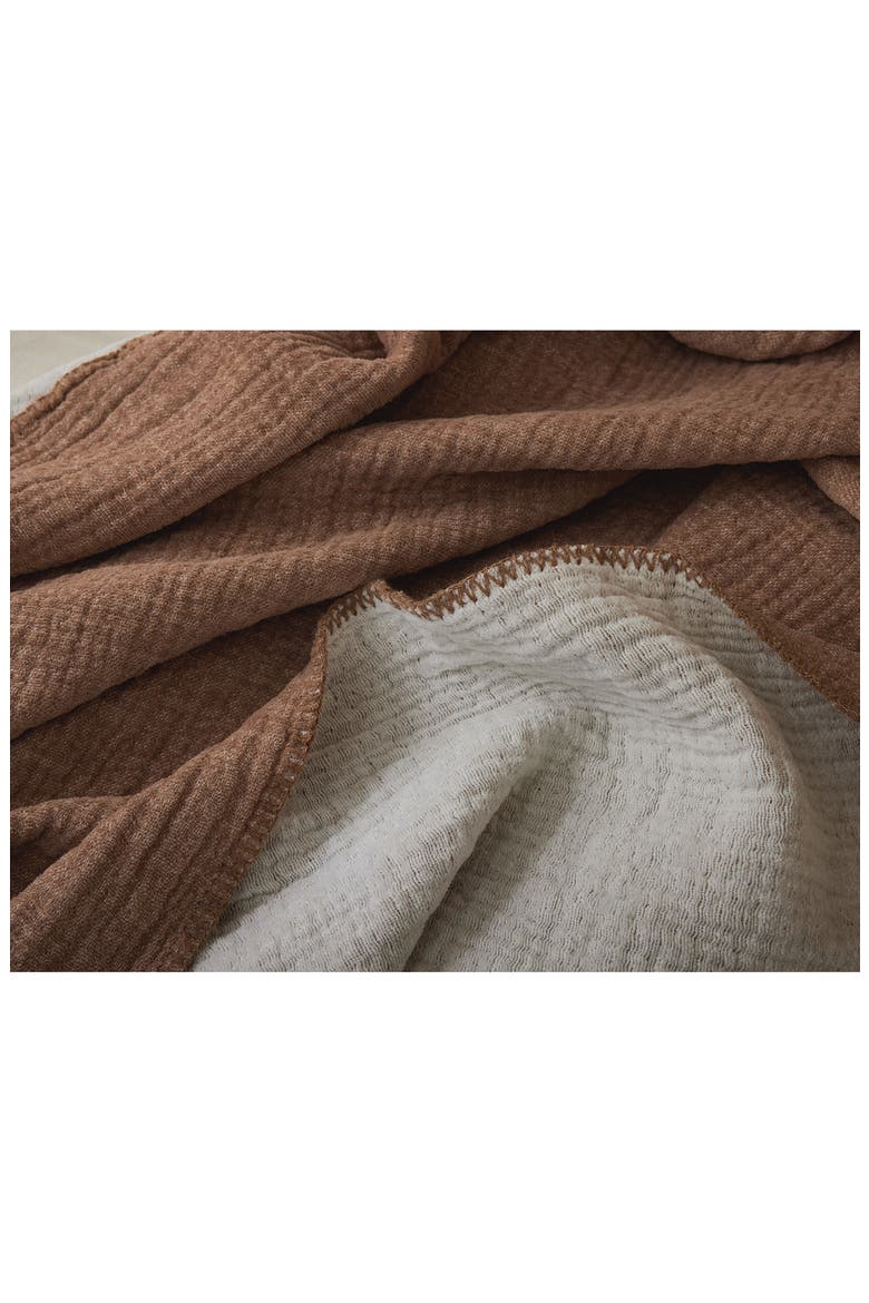 Cozy Organic Cotton Blanket, Alternate, color, SIENNA