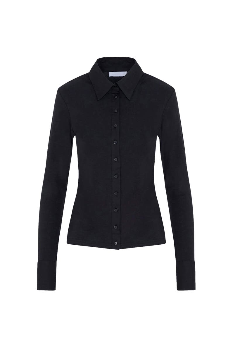 Anne Fontaine Nuage Black Shirt, Main, color, Black