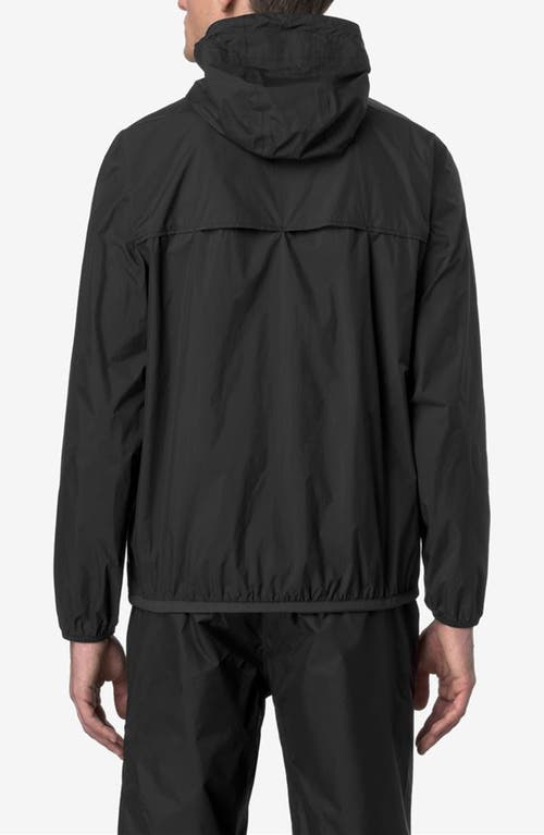 K-way Le Vrai 4.0 Leon Water Repellent Anorak In Black Pure