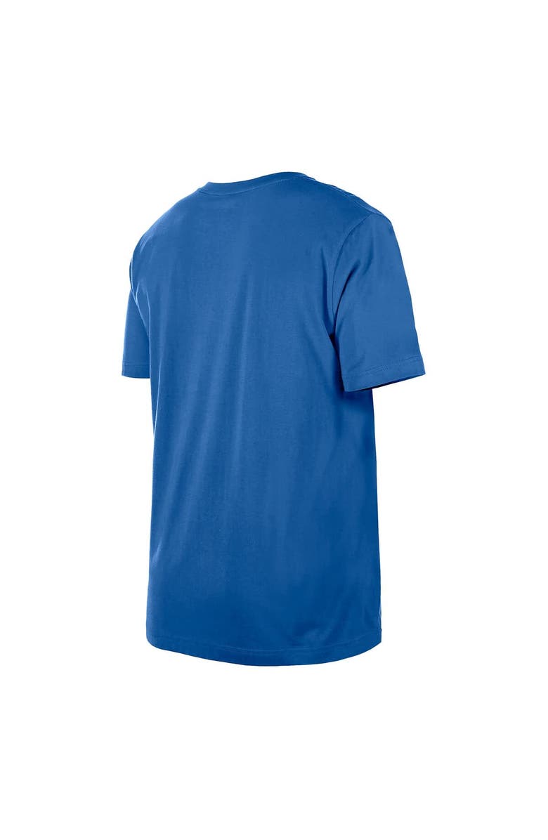 New Era Men's New Era  Blue New York Knicks Distressed Throwback Vintage Color Pack T-Shirt, Alternate, color, Blue