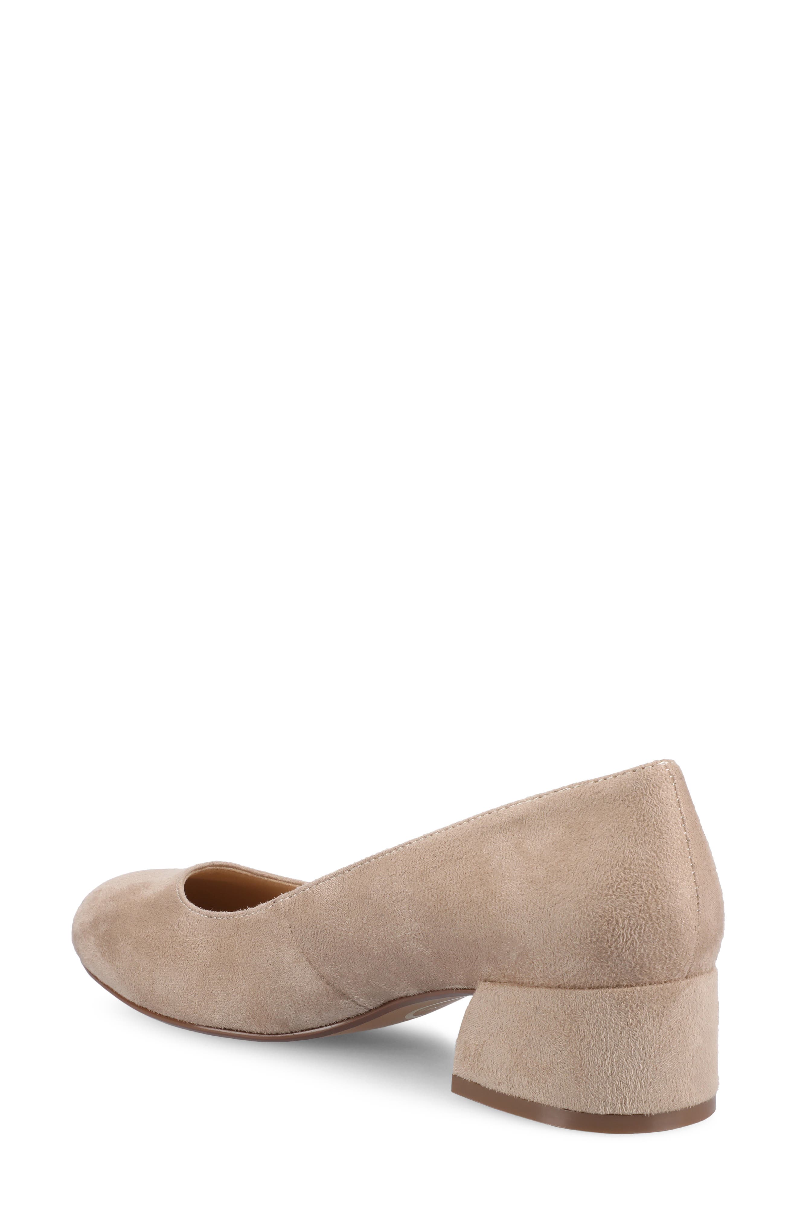 Saarii Block Heel Pump, Alternate, color, NUDE/SUEDE
