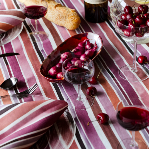 Goldie Home Lisbon Stripe Tablecloth In Lisbon Stripe