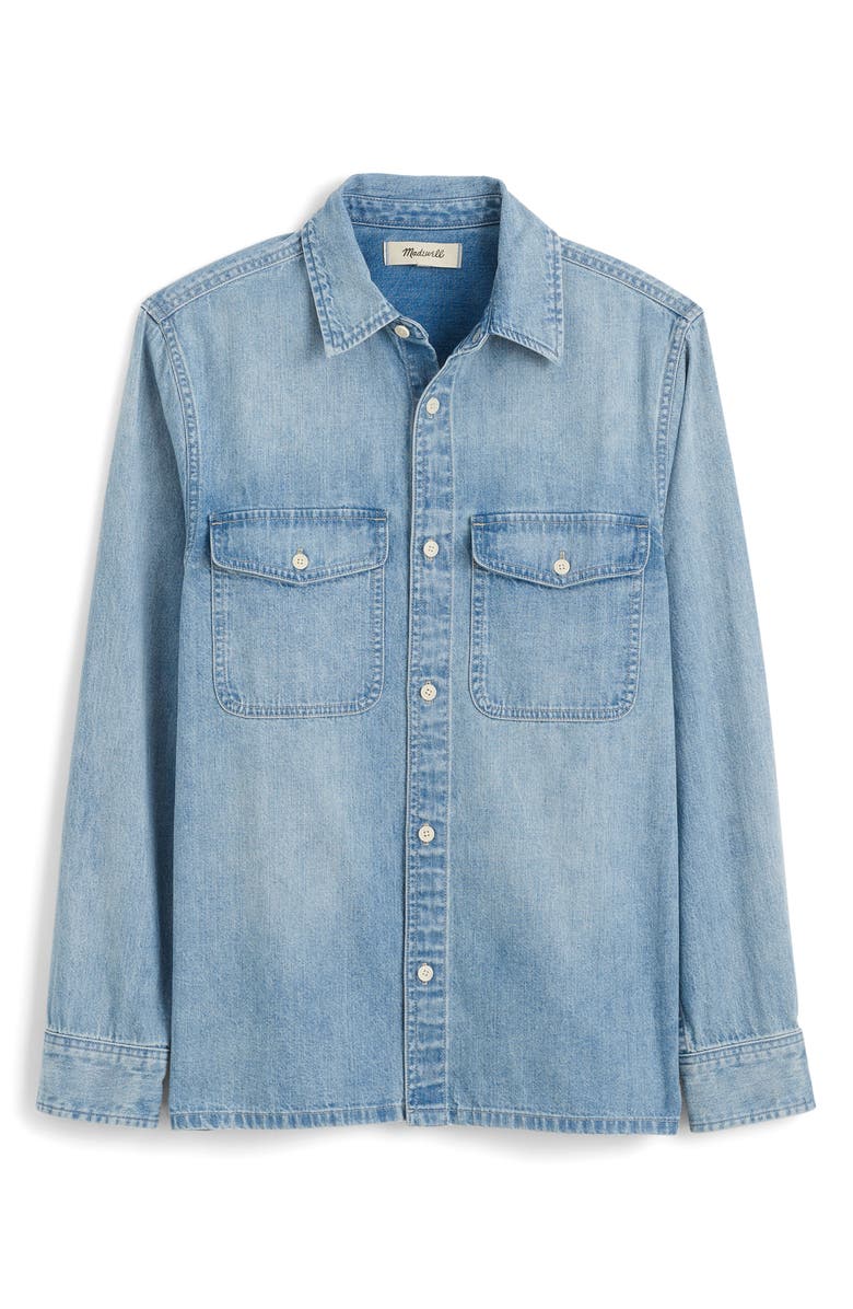 Madewell Work Shirt in Japanese Denim, Alternate, color, 