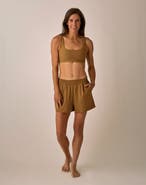 Carve Designs Ocean Breeze High-Rise Shorts - Golden
