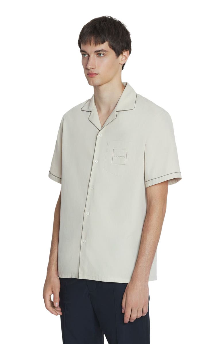 Lanvin FLUID COTTON BOWLING SHIRT, Alternate, color, 