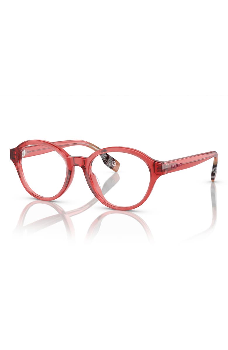 Burberry 48mm Phantos Optical Glasses, Alternate, color, Red / Demo Lens