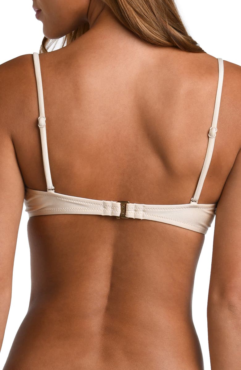 L'AGENCE Alexandria Solid Underwire Bikini Top, Alternate, color,