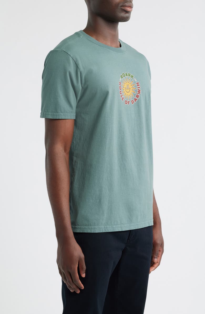 Roark HOD Postcard Graphic T-Shirt, Alternate, color, Forest