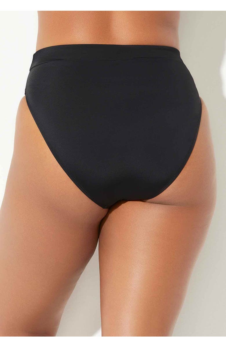 Swimsuits for All High Leg Swim Brief, Alternate, color, Black