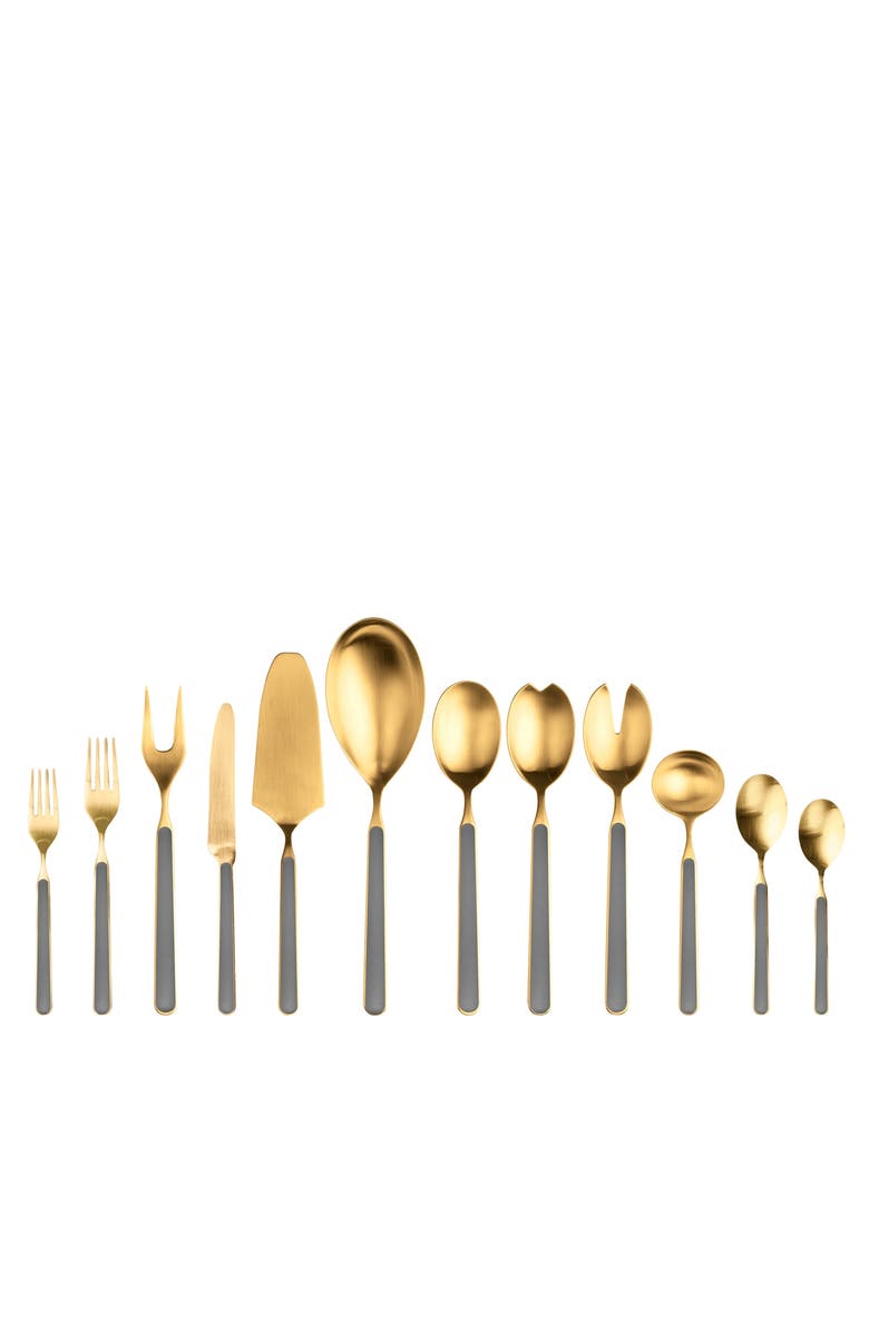 Mepra Fantasia Ice Gold Flatware Set - 67 Pieces, Main, color, Vicuna