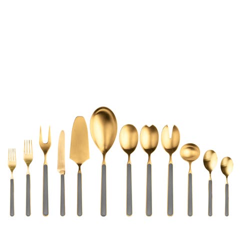 Fantasia Ice Gold Flatware Set - 67 Pieces
