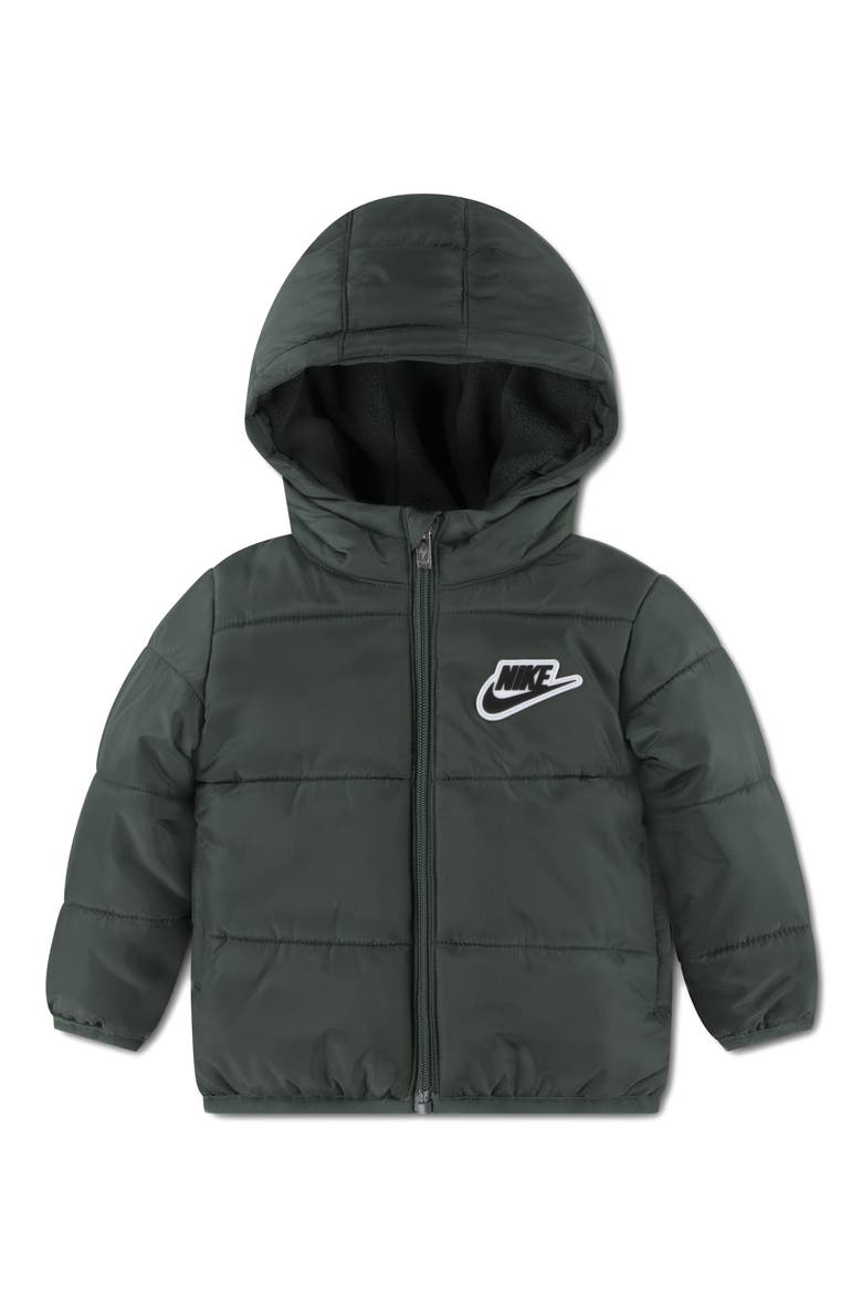 Kids' Futura Essential Puffer Jacket, Main, color, CAMO GREEN