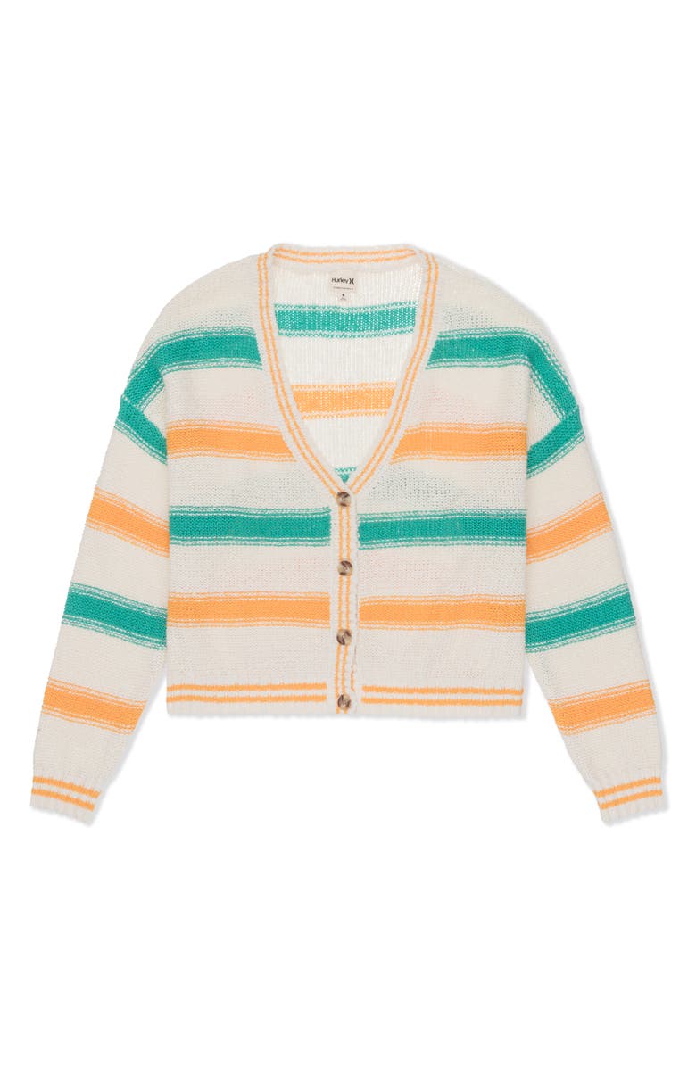 Hurley Key West Cardigan, Alternate, color, Ivory/ Marigold