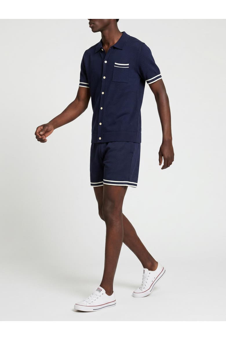 Resort Knitted Shirt, Alternate, color, Navy