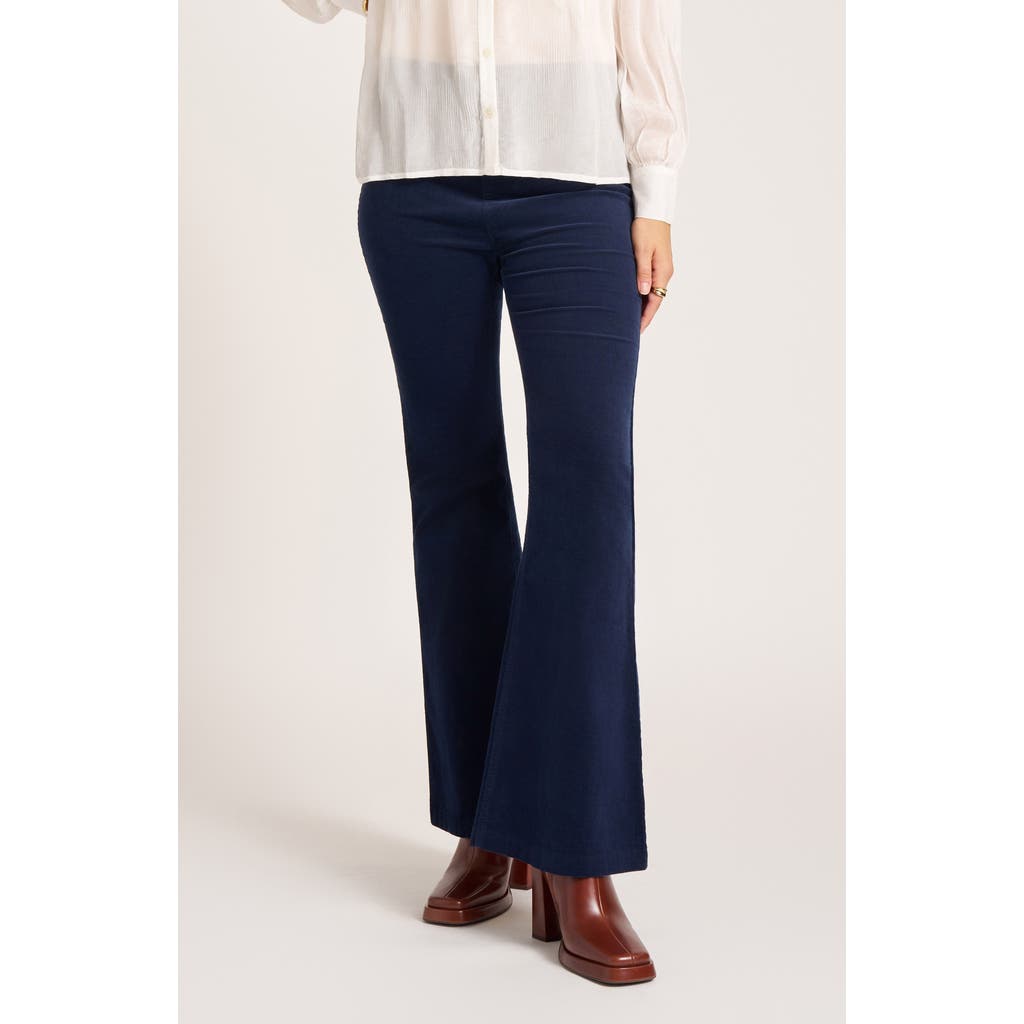 Matty M . Cosmo Flare Corduroy Pants In Blue