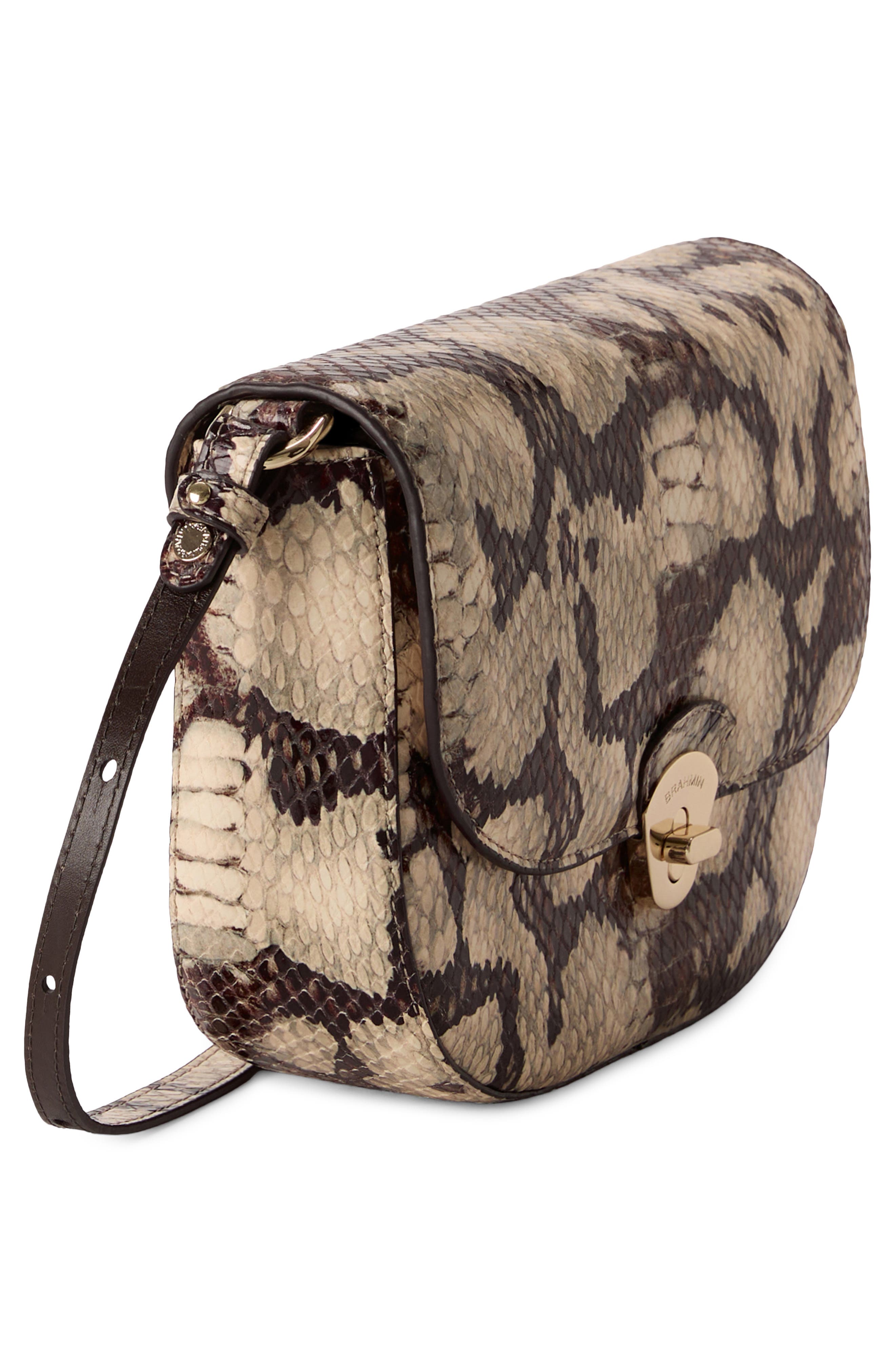 Brahmin Portia Embossed Leather Crossbody Bag, Alternate, color, 